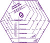 Marti Michell My Favorite Hexagon Ruler-9-1/2"X8-1/2" 8060M