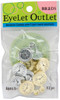 Eyelet Outlet Shape Brads 12/Pkg-Pocket Watches - QBRD2-102A - 879693009160