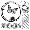 Crafter's Workshop Template 6"X6"-Butterfly Collage TCW6X6-554