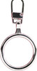 Coats Zipper Pull-Silver 1" Ring - F11-602SI