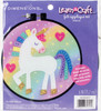 Dimensions Learn-A-Craft Felt Applique Kit 6" Round-Unicorn - 72-75341 - 088677753412