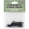 Pepperell Braiding Parachute Cord Jewelry Buckles 5mm 5/Pkg-Black - PCBUC10D - 725879307608