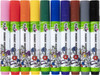 Tulip Permanent Fabric Markers 10/Pkg-Rainbow 3164-8