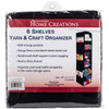 Innovative Home Creations 6 Shelf Yarn & Craft Organizer-Black 48"X11"X11" - 4850-BLACK - 039676149508