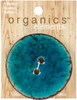 Blumenthal Organic Elements-Coconut Buttons 2-1/2" 1/Pkg-Turquoise 4700OE-1605 - 097327805241