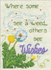 Design Works Counted Cross Stitch Kit 5"X7"-Dandelion Wishes (14 Count) - 2959