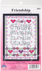 Design Works Counted Cross Stitch Kit 5"X7"-Friendship (14 Count) - DW3227 - 021465032276