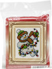 Design Works Counted Cross Stitch Kit 2"X3"-Snowman Lights Mini (18 Count) DW517 - 021465005171