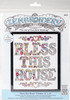 Design Works/Zenbroidery Stamped Embroidery Kit 12"X12"-Bless This House DW4043 - 021465040431