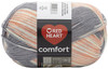 Red Heart Comfort Yarn-Pink & Grey Print - E707D-4152 - 067898060677