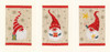 Vervaco Counted Cross Stitch Greeting Card Kit 4.2"X6" 3/Pk-Christmas Gnomes on Aida (18 Count) V0184428