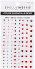 Spellbinders Color Essentials Gems 108/Pkg-Red Mix SCS-140 - 812062033281