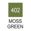 6 Pack Kuretake ZIG Clean Color Real Brush Marker-Moss green RB6000AT-402