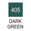 6 Pack Kuretake ZIG Clean Color Real Brush Marker-Dark Green RB6000AT-405