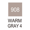 6 Pack Kuretake ZIG Clean Color Real Brush Marker-Warm Gray 4 RB6000AT-908