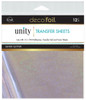 Deco Foil Transfer Sheets By Unity 6"X6" 12/Pkg-Silver Glitter DF19094 - 000943190943