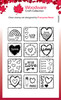 Woodware Clear Stamps 4"X6"-Singles Love Squares FRS895