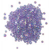 6 Pack - Buttons Galore Crystalz Clear Flat Back Gems-Grape - CRZ-106