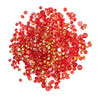 6 Pack - Buttons Galore Crystalz Clear Flat Back Gems-Cherry - CRZ-110