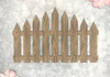 3 Pack Scrapaholics Laser Cut Chipboard 2mm Thick-Picket Fence, 5"X3" S88624