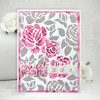3 Pack Creative Expressions 6"X6" Stencil By Sam Poole-Roses In Tea Garden CEST064 - 5055305967454