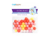 6 Pack Craft Medley Plastic Globe Beads 20g-Pastel BD484-A - 775749247305
