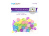 6 Pack Craft Medley Round Plastic Beads 28g-10mm Frosted BD488-B - 775749247374