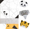 3 Pack Yasutomo FBN Origami Paper Finger Puppets Kit 3/Pkg-Zoo Animals Y4348