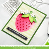 Lawn Cuts Custom Craft Die-Outside In Stitched Strawberry LF2808