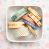 Obed Marshall Especial Washi Tape 8/Pkg-W/Gold Foil Accents - OM003859
