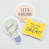 Jen Hadfield Live & Let Grow Thickers Stickers 24/Pkg-Phrase W/Gold Foil JH003821 - 718813115063