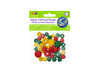 Craft Medley Gloss Wood Beads 42/Pkg-Tropical Blend CW335-C - 775749257458