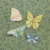 K&Company Antique Garden Dimensional Stickers 8/Pkg-Fabric Butterfly 30000089