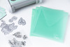 Sizzix Plastic Envelopes 3/Pkg-6.875"X5", Mint Julep 664901