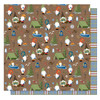 25 Pack Tulla & Norbert's Camping Double-Sided Cardstock 12"X12"-Happy Camper PPCAM12-3371 - 709388333716