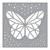 3 Pack Spellbinders Stencil-Geometric ButterflyBibi's Butterflies STN007