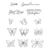 Spellbinders Clear Acrylic Stamps-Whimsical Butterfly STP069