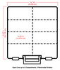 ArtBin Super Satchel Double Deep Box W/Dividers-15.25"X14"X6.25" Aqua Mist 6990AA