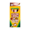 3 Pack - Crayola Colors Of The World Colored Pencils 24/Pkg-Assorted Colors - 684607 - 071662246075