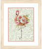 Dimensions Counted Cross Stitch Kit 9"X12"-Floral Flamingo (14 Count) - 70-35409