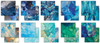 Craft Consortium Double-Sided Paper Pad 6"X6" 40/Pkg-Ink Drops - Ocean, 20 Designs - CPAD018B