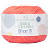3 Pack Aunt Lydia's Baby Shower Crochet Thread Size 3-Flamingo 173-1470 - 073650057274