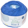 3 Pack Aunt Lydia's Baby Shower Crochet Thread Size 3-Crayon Blue 173-4160
