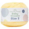 3 Pack Aunt Lydia's Baby Shower Crochet Thread Size 3-Yellow 173-7330 - 073650055874
