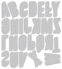 Sizzix Thinlits Dies By Tim Holtz 26/Pkg-Alphanumeric, Shadow Upper - 664729