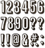 Sizzix Thinlits Dies By Tim Holtz 21/Pkg-Alphanumeric, Shadow Numbers 664808