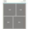 3 Pack - Simple Stories Simple Pages Page Template-(1) 2-4"X4" & 2-3"X4" - SPT15969 - 810046699928
