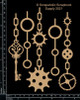 Scrapaholics Laser Cut Chipboard 2mm Thick-Memoirs Dangles, 5/Pkg, 8"-1.25" S53887