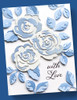 Birch Press Designs Dies-Dainty Rose & Leaves Contour Layers -BP57499