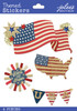Jolee's Boutique Themed Stickers-Dimensional American Flag E8600111